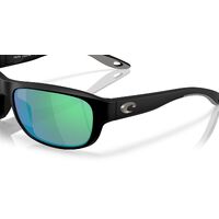 Costa Del Mar Clipperton 6S9119 911902-58 Matte Black / Green Mirror Polarised Lenses