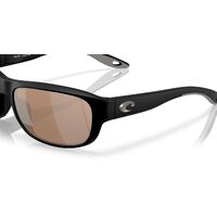 Costa Del Mar Clipperton 6S9119 911903-58 Matte Black / Copper Silver Mirror Polarised Lenses