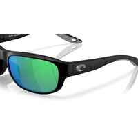 Costa Del Mar Clipperton 6S9119 911905-58 Matte Black / Green Mirror Polarised Lenses