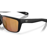 Costa Del Mar Broadbill II 6S9120 912003-58 Matte Black / Gold Mirror Polarised Lenses