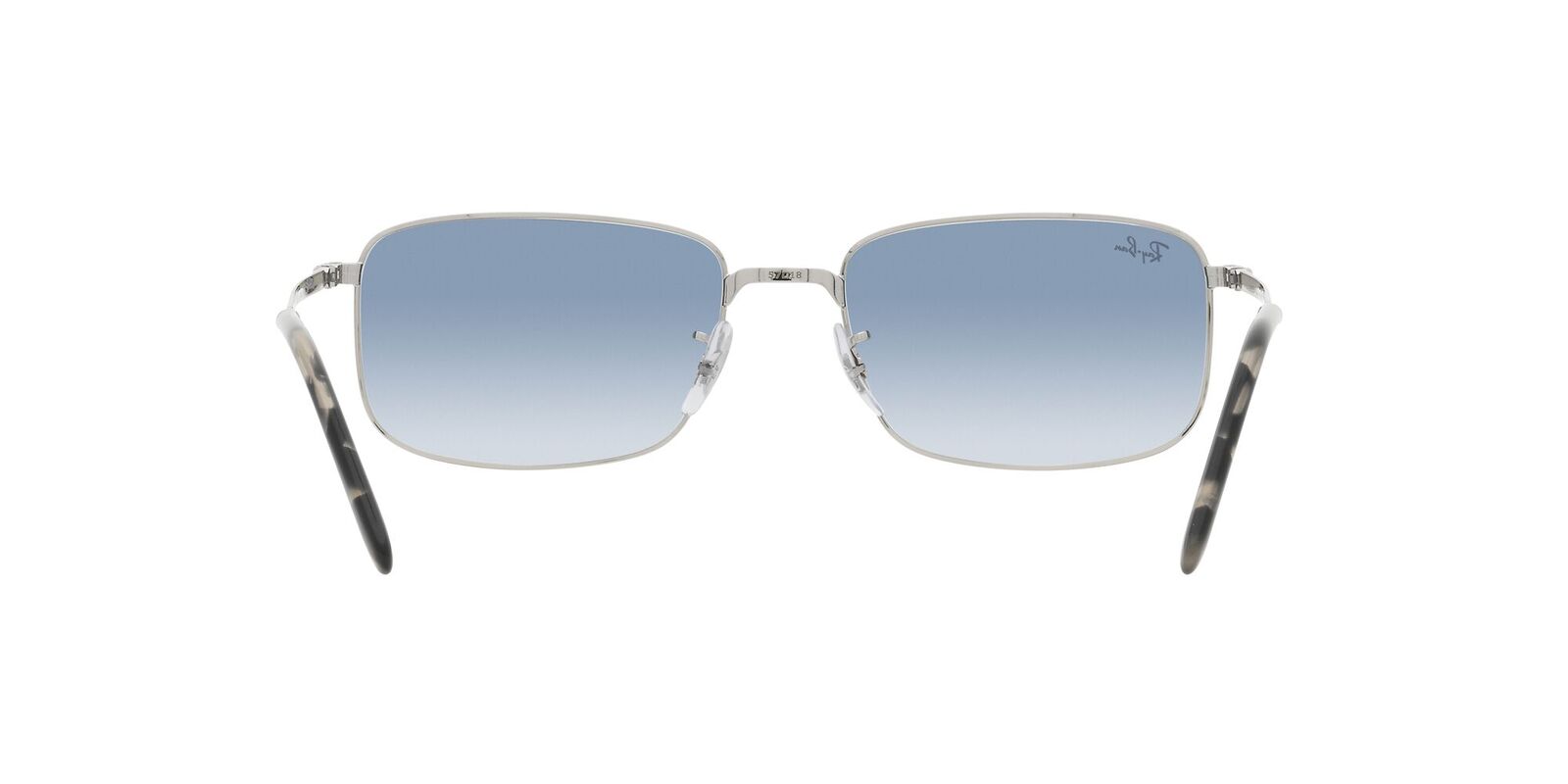 Ray ban silver frame best sale blue lens