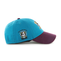 47 Brand Anaheim Ducks MVP DT Snapback Sure Shot Two Tone Teal/Maroon OSFM