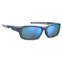 Under Armour UA Fanatical 09V Z0 58 Grey Blue / Blue Mirror Lenses