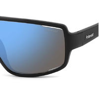 Polaroid Sport PLD 7054/S 0VK 5X 61 Matte Black Blue / Blue Mirror Polarised Lenses