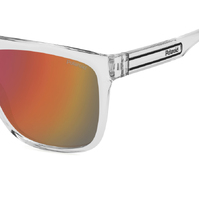 Polaroid PLD 2162/S 900 OZ 56 Crystal / Red Mirror Polarised Lenses