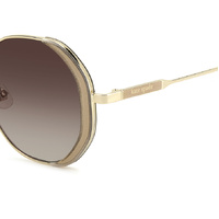 Kate Spade AERIS/F/S 4S4 LA 52 Crystal Gold Glitter / Brown Gradient Polarised Lenses