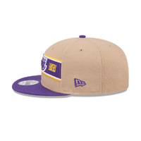 New Era Los Angeles Lakers 9Fifty Draft 2024 Camel Khaki OSFM