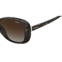 Polaroid PLD 4097/S 086 LA 58 Havana / Brown Gradient Polarised Lenses