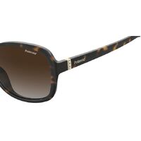 Polaroid PLD 4098/S 086 LA 58 Havana / Brown Gradient Polarised Lenses