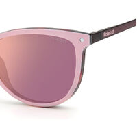 Polaroid PLD Clip-On 6138/CS 35J A2 53 Pink / Gold Mirror Polarised Lenses