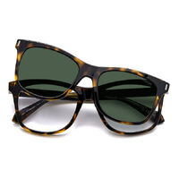 Polaroid Clip-On PLD 6202/CS 086 UC 53 Havana / Green Polarised Lenses