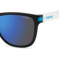 Polaroid PLD 2138/S 0VK 5X 56 Matte Black Blue / Blue Mirror Polarised Lenses