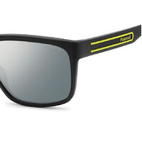 Polaroid PLD 2149/S 71C EX 57 Black Yellow / Grey Silver Mirror Polarised Lenses