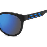 Polaroid PLD 2150/S OY4 5X 52 Black Azure / Blue Mirror Polarised Lenses