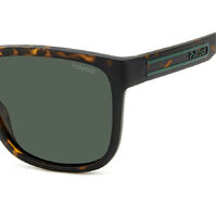 Polaroid PLD 2155/S HGC UC 57 Matte Brown Havana / Green Polarised Lenses