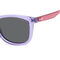 Polaroid Kids PLD 8060/S 789 M9 46 Lilac / Grey Polarised Lenses