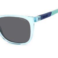 Polaroid Kids PLD 8058/S MVU M9 48 Azure / Grey Polarised Lenses