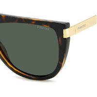 Polaroid PLD 6221/S/X 086 UC 57 Havana / Green Polarised Lenses