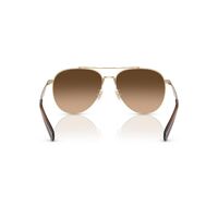 Coach CW193 HC7169 900574-57 Shiny Light Gold / Brown Gradient Lenses