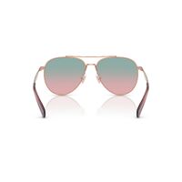 Coach CW193 HC7169 93310Q-57 Shiny Rose Gold / Forest Grape Gradient Lenses