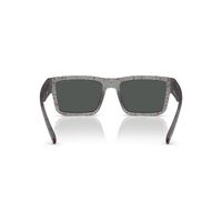 Arnette Omgee AN4344 296987-54 Matte Transparent Grey w Pink Splatter / Dark Grey Lenses