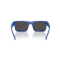 Arnette Omgee AN4344 297087-54 Royal Blue w White Splatter / Dark Grey Lenses