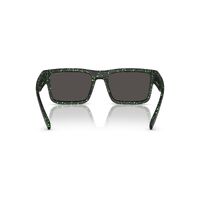 Arnette Omgee AN4344 297187-54 Matte Black w Gekko Green Splatter / Dark Grey Lenses