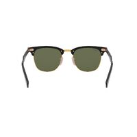 Ray-Ban RB3507 136/N5-51 Clubmaster Aluminum Black On Gold / Green Polarised Lenses