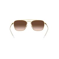 Ray-Ban RB3588 905513-55 Brown On Gold / Brown Gradient Dark Brown Lenses