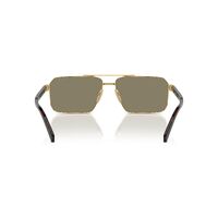 Prada PRA57S 5AK90F-61 Gold / Light Brown Lenses