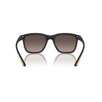 Ray-Ban RB4433M F6025J-54 Scuderia Ferrari Sainz Special Edition Matte Black / Grey Mirror Gradient Polarised Chromance Lenses