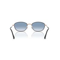 Ray-Ban RB3749 92723F-55 Black On Rose Gold / Clear Gradient Blue Lenses