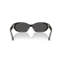 Burberry BE4447D 412187-55 Black Vintage Check / Dark Grey Lenses