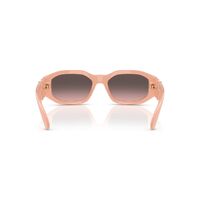 Versace VE4361 539258-53 Nude Opal / Pink Grey Gradient w Silver Mirror Lenses