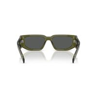 Prada PR09ZS 25A40L-54 Transparent Military Green / Dark Grey Lenses