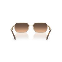 Prada PRA51S ZVN50C-58 Pale Gold / Brown Grey Gradient Lenses