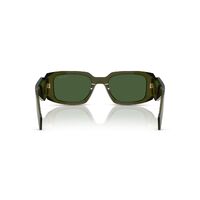 Prada PR17WS 19Z1I0-49 Transparent Bottle / Dark Green Lenses