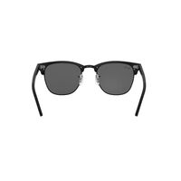 Ray-Ban RB3016 1305B1-51 Clubmaster Wrinkled Black On Black / Dark Grey Lenses