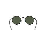 Ray-Ban RB3447 919931-50 Round Metal Black / Green Classic G-15 Lenses