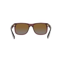 Ray-Ban RB4165 6597T5-55 Justin Transparent Dark Brown / Brown Gradient Polarised Lenses