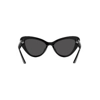 Prada PR13YS 1AB5S0-52 Black / Dark Grey Lenses