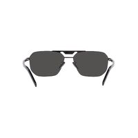 Prada PR58YS 1AB5S0-57 Black / Dark Grey Lenses