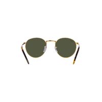 Ray-Ban RB3637 919631-50 New Round Gold / Green Lenses