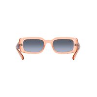 Ray-Ban RB4395 66868F-54 Kiliane Transparent Orange / Blue Grey Gradient Lenses