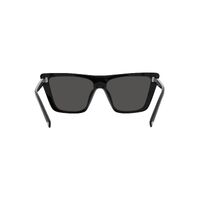 Prada PR21ZS 1AB5S0-55 Black / Dark Grey Lenses