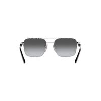 Prada PR67ZS 1BC5W1-56 Silver / Grey Gradient Polarised Lenses