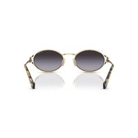 Miu Miu MU52YS ZVN5D1-54 Pale Gold / Grey Gradient Lenses