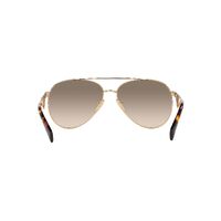 Prada PR73ZS ZVN3D0-58 Pale Gold / Light Brown Gradient Light Grey Lenses