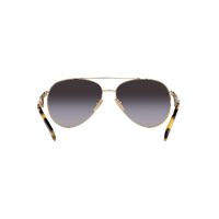 Prada PR73ZS ZVN5D1-61 Pale Gold / Grey Gradient Lenses