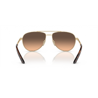 Prada PRA54S VAF50C-60 Matte Pale Gold / Brown Gradient Grey Lenses